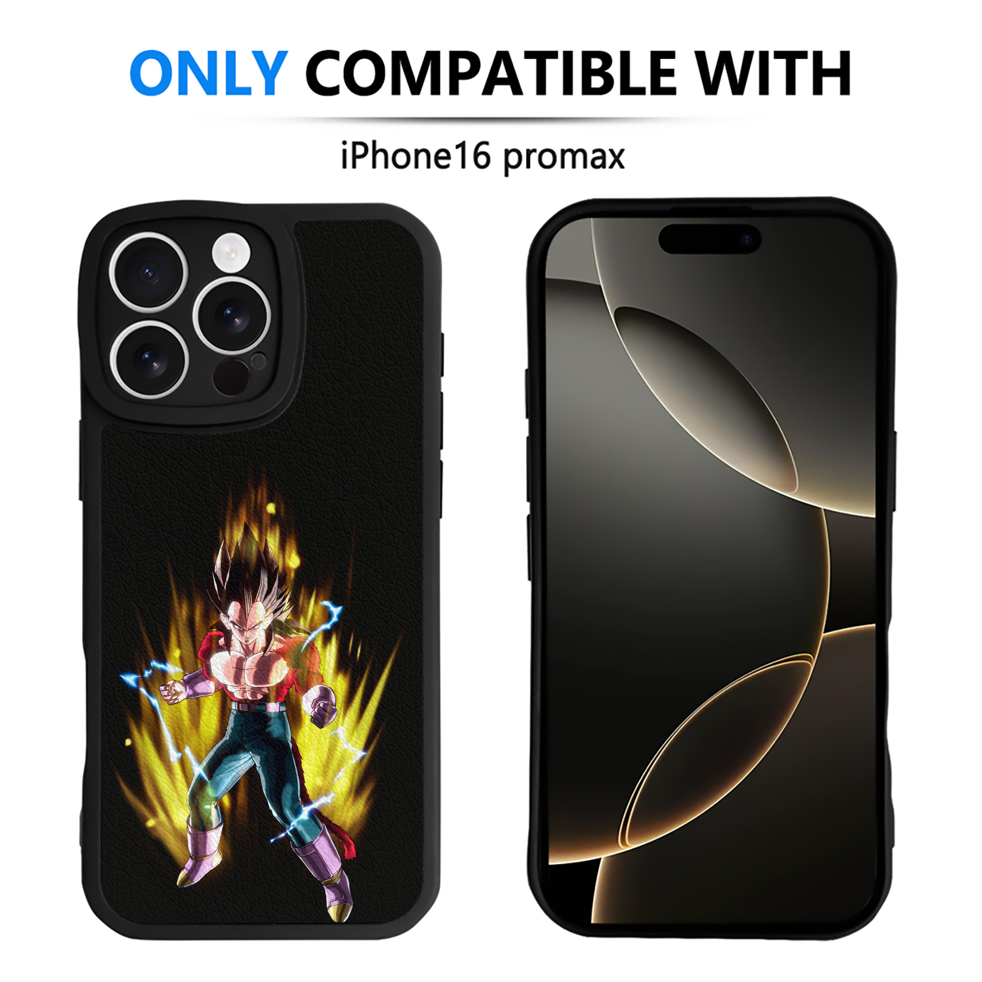 （画像用） ドラゴンボール ベジータ四世（Bejīta Yonsei）DRAGON BALL Vegeta IV 【iPhone 16シリーズ対応】シリコンスマホケース（レザー調） 材質：シリコン